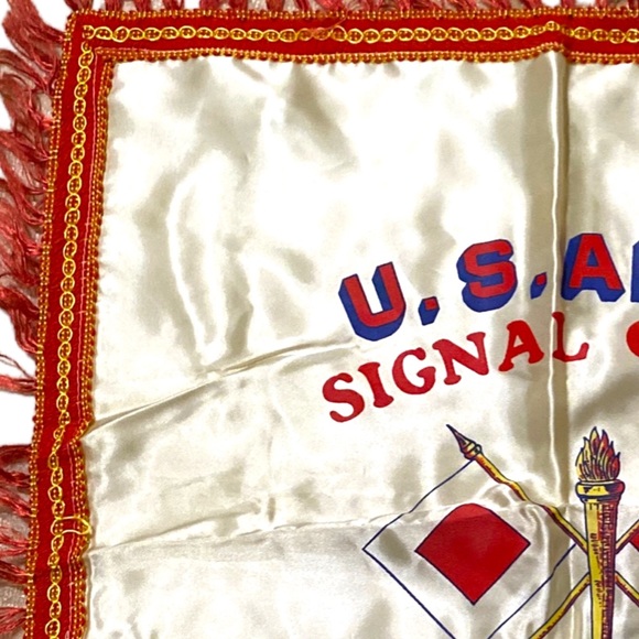 Vintage U.S. Army Signal Corps Fort Monmouth New Jersey Pillow Case Sham - Picture 3 of 14